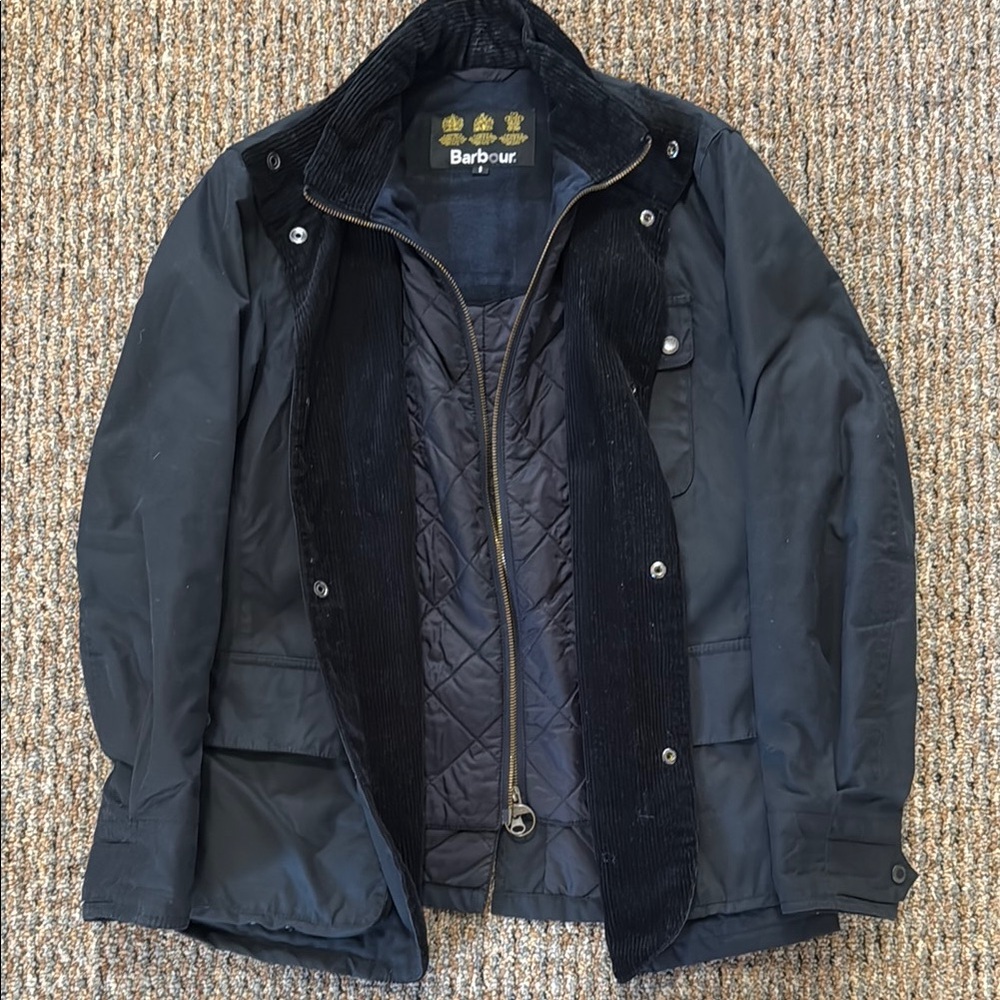 Military Field Jacket in Olive Green with Cargo Pockets